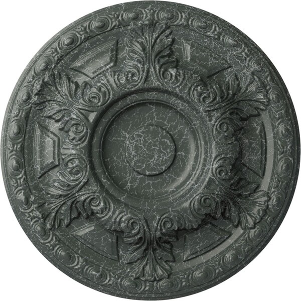 Ekena Millwork Granada Ceiling Medallion (Fits Canopies up to 7 1/8"), 23 1/2"OD x 2 3/4"P, Athenian Green Crackle CM24GAAGC - main